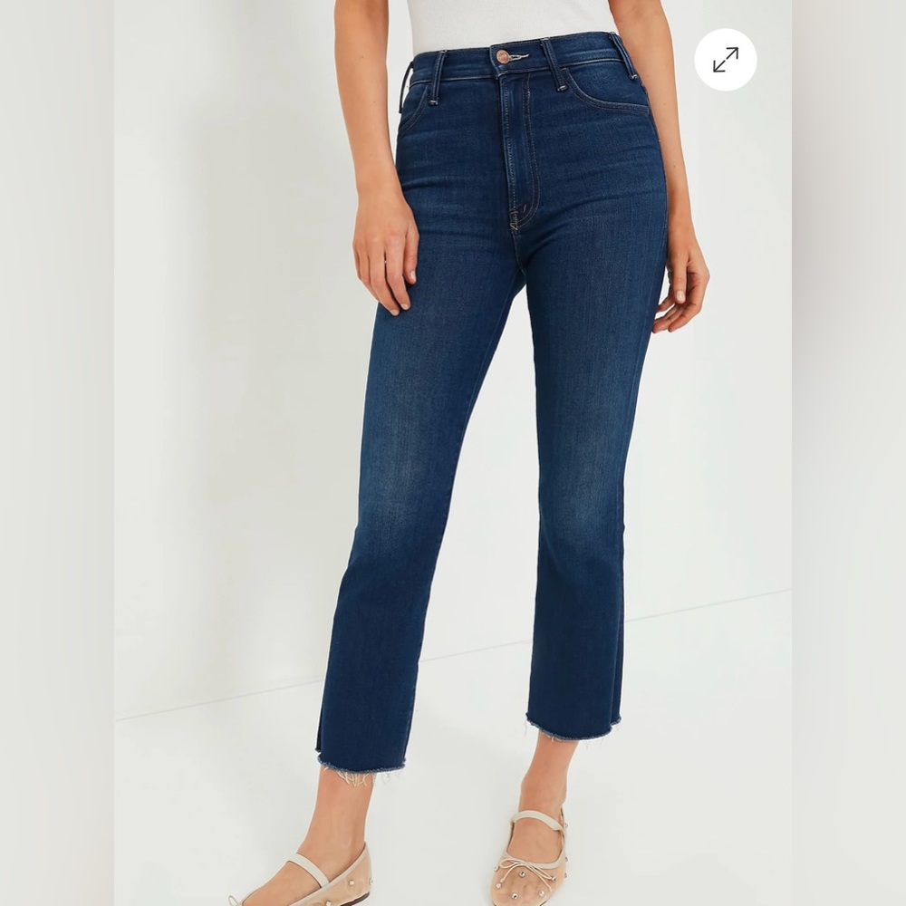 MOTHER The Hustler Ankle Fray Sz 27 jeans
